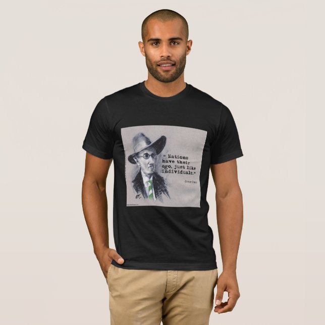 Rick London & Tom Kerr James Joyce & Ego Quote T-Shirt (Vorne ganz)