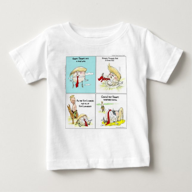 Rick London "Trumpty Dumpty" Funny Trump-Geschenk Baby T-shirt (Vorderseite)