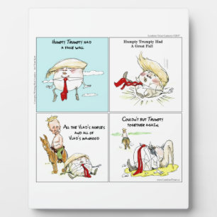 Rick London "Trumpty Dumpty" Funny Trump-Geschenk Fotoplatte