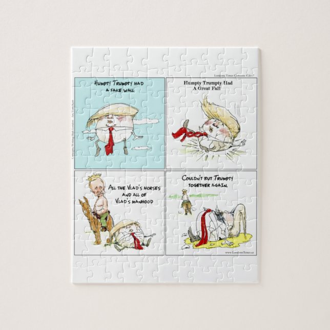 Rick London "Trumpty Dumpty" Funny Trump-Geschenk Puzzle (Vertikal)