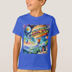 Rick London Vegan Sees Meateator in Space Funny T-Shirt