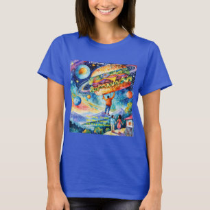 Rick London Vegan sieht Meateator im Weltraum lust T-Shirt