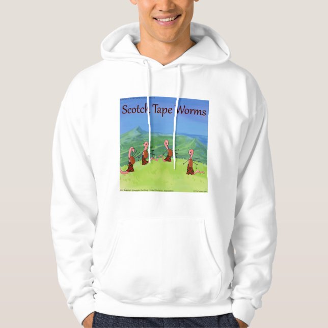 Rick London Worms from Scotland Funny Hoodie (Vorderseite)