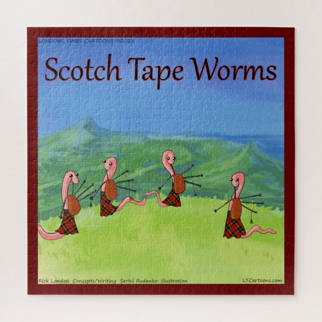Rick London Worms from Scotland Funny Puzzle (Vertikal)