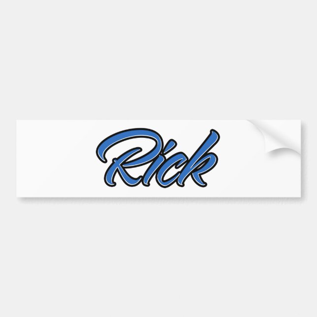 Rick Name blue Aufkleber Sticker Autoaufkleber (Vorne)