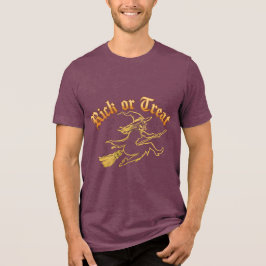 Rick or Leckerei T - Shirt: Spielerisches neues De Tri-Blend Shirt