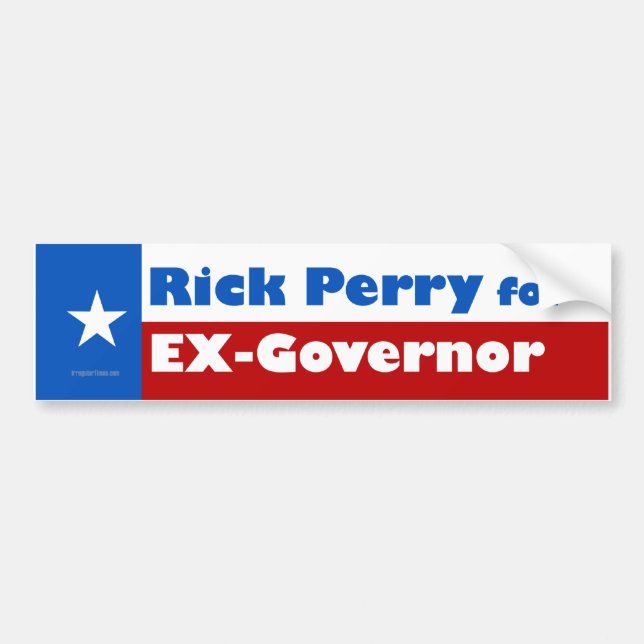 Rick Perry für Ex-Gouverneur Autoaufkleber (Vorne)