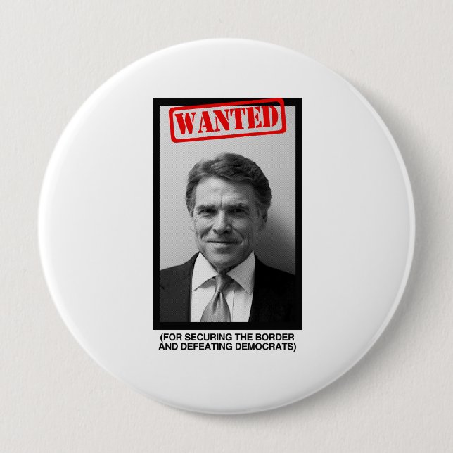 Rick Perry Mugshot Button (Vorderseite)