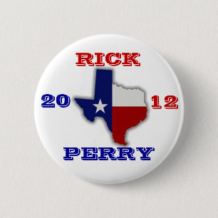 Rick Perry Texas 2012 Button