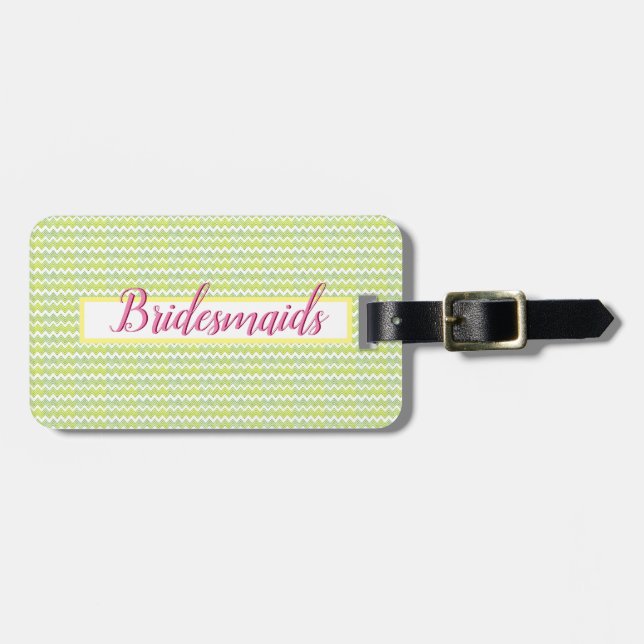 Rick Rack Bridesmaid Gepäckanhänger (Vorderseite horizontal)