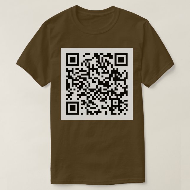 Rick Roll QR Code Hut T-Shirt (Design vorne)