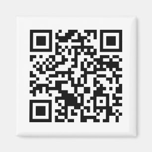 Rick Roll QR Code Rickgewalzt Magnet