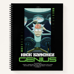Rick Sanchez Genius Quote Graphic Notizbuch