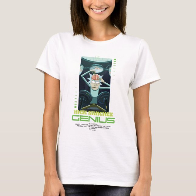 Rick Sanchez Genius Quote Graphic T-Shirt (Vorderseite)