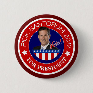 Rick Santorum 2012 Button