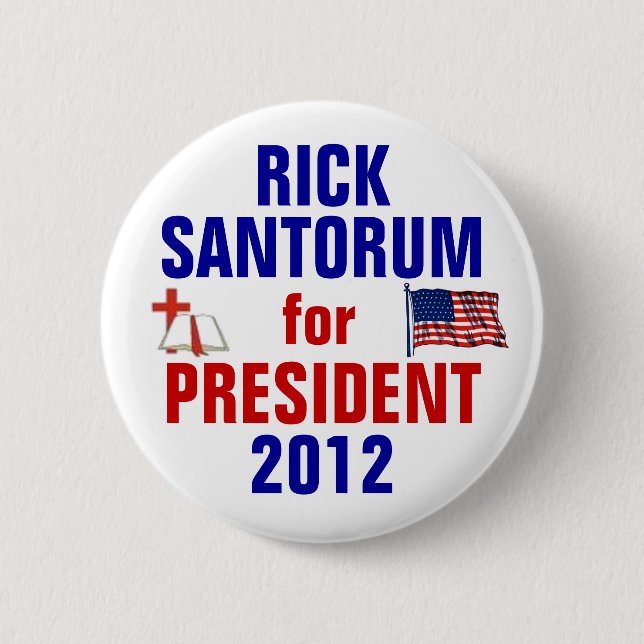 Rick Santorum 2012 Button (Vorderseite)
