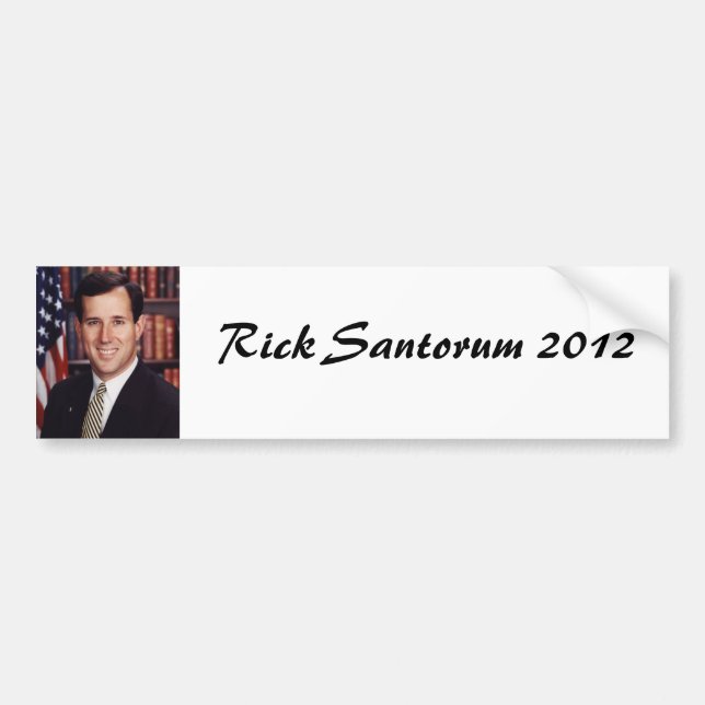 Rick Santorum Autoaufkleber (Vorne)