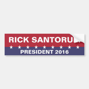 RICK SANTORUM für den Präsidenten 2016 Autoaufkleber