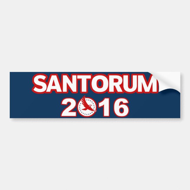 Rick Santorum für Präsidenten Autoaufkleber 2016 (Vorne)