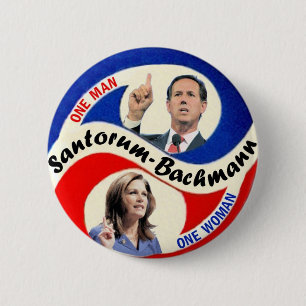 Rick Santorum/Michele Bachmann Button
