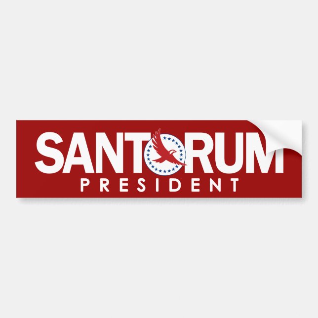 Rick Santorum, Präsident Autoaufkleber (Vorne)
