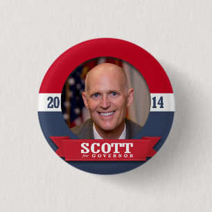 RICK SCOTT CAMPAIGN BUTTON