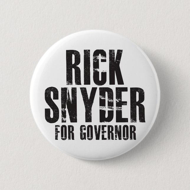 Rick Snyder für Gouverneur 2010 Button (Vorderseite)