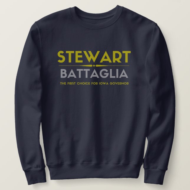 Rick Stewart für Governor Sweatshirt (Design vorne)
