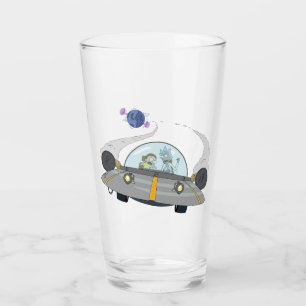 RICK UND MEHR™ Abfliegen auf Raumschiffen Glas