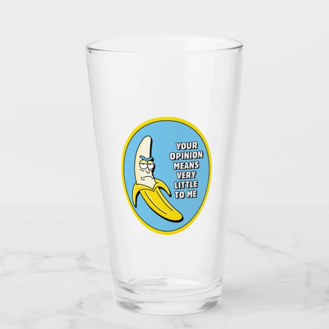 RICK UND MEHR™| Banana Rick Abzeichen Glas (Vorderseite)