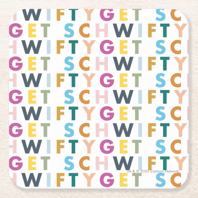 RICK UND MEHR™| Get Schwifty Rechteckiger Pappuntersetzer (Vorderseite)