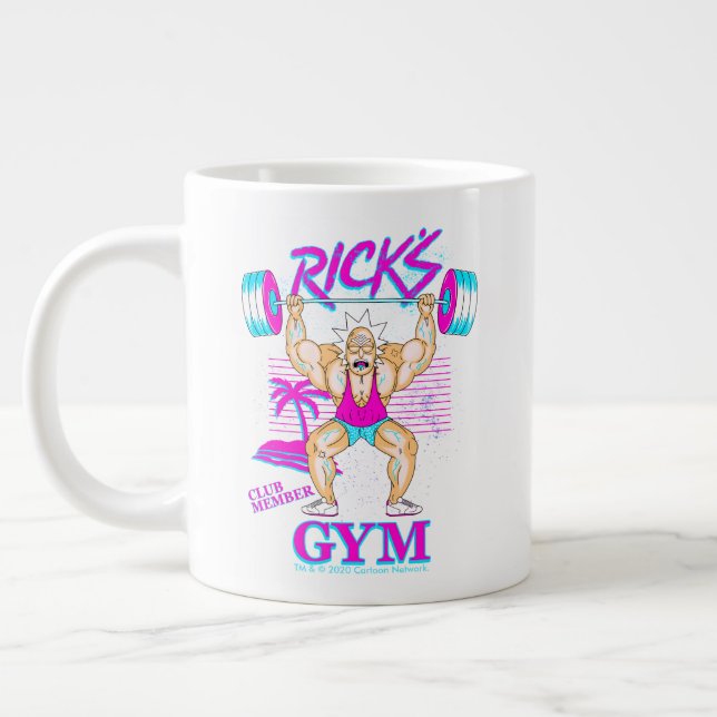 RICK UND MEHR™| Mitglied des Rick's Gym Club Jumbo-Tasse (Links)