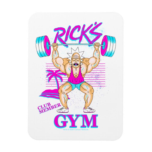 RICK UND MEHR™| Mitglied des Rick's Gym Club Magnet (Vertikal)