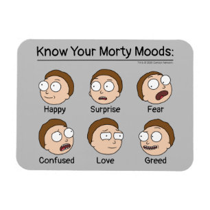 RICK UND MEHR™  Morty's Moods Magnet