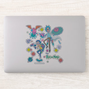 RICK UND MEHR™  Muster der infizierten Zellen Aufkleber