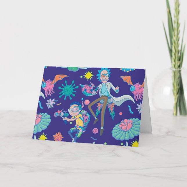 RICK UND MEHR™| Muster der infizierten Zellen Karte (Vorderseite)