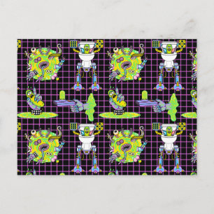 RICK UND MEHR™  Muster des Pickle Rick Portal Einladungspostkarte