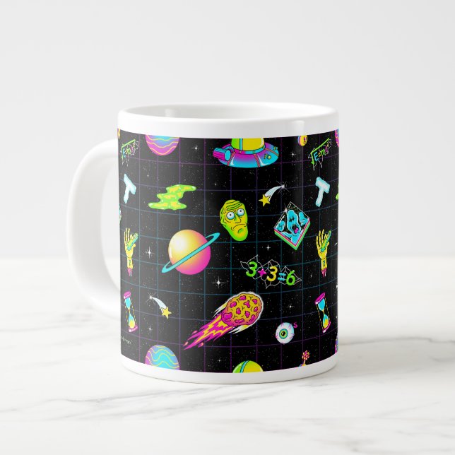 RICK UND MEHR™| Psychedelisches Muster der 3. Sais Jumbo-Tasse (Vorderseite Links)