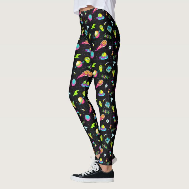 RICK UND MEHR™| Psychedelisches Muster der 3. Sais Leggings (Links)
