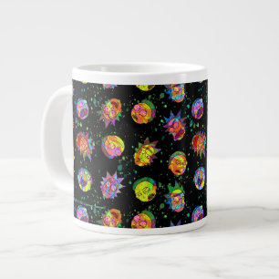 RICK UND MEHR™ Psychedelisches Wirbelmuster Jumbo-Tasse