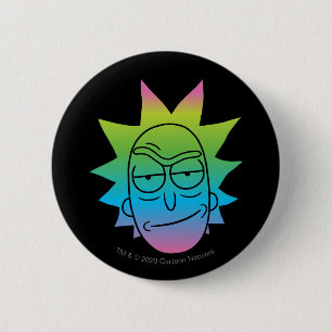 RICK UND MEHR™  Rainbow Rick Head Button