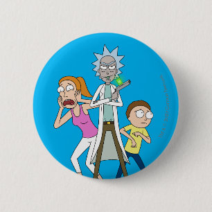 RICK UND MEHR™  Rick, Morty und Sommer Button