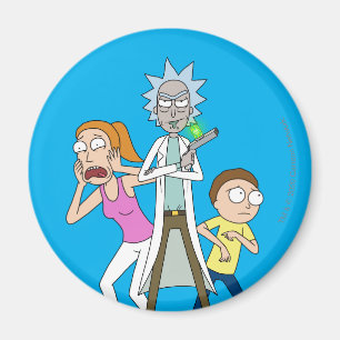 RICK UND MEHR™  Rick, Morty und Sommer Magnet