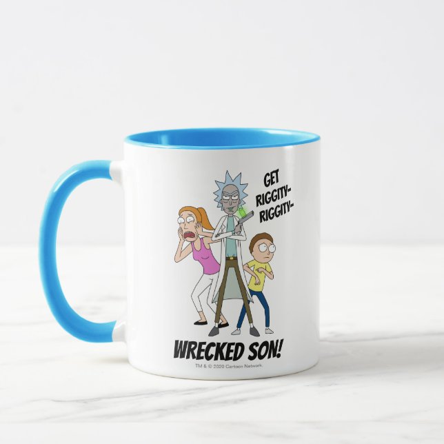 RICK UND MEHR™| Rick, Morty und Sommer Tasse (Links)