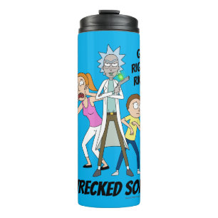 RICK UND MEHR™ Rick, Morty und Sommer Thermosbecher