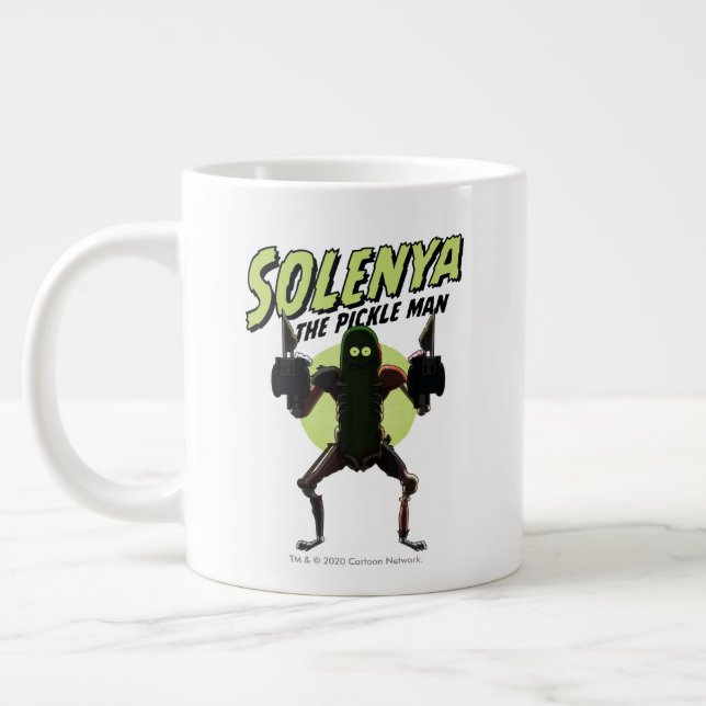 RICK UND MEHR™| Solenya - Der Pickle Man Jumbo-Tasse (Links)