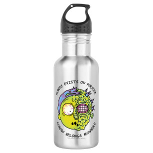RICK UND MEHR™  Stilisierter Morty Fly Quote Edelstahlflasche