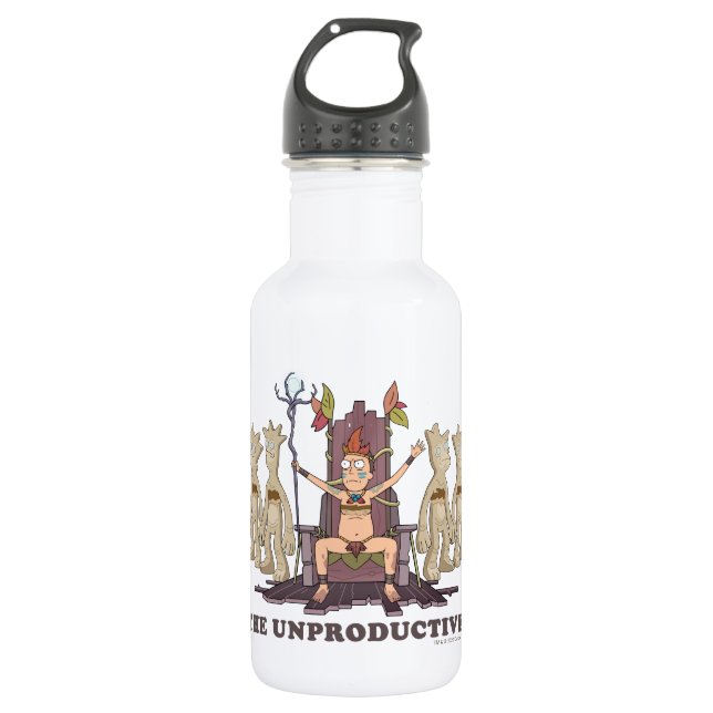 RICK UND MEHR™| Unproduktive Edelstahlflasche (Vorderseite)