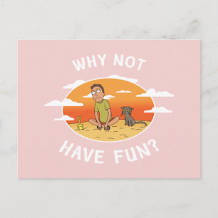 RICK UND MEHR™  Warum nicht Spaß haben Einladungspostkarte