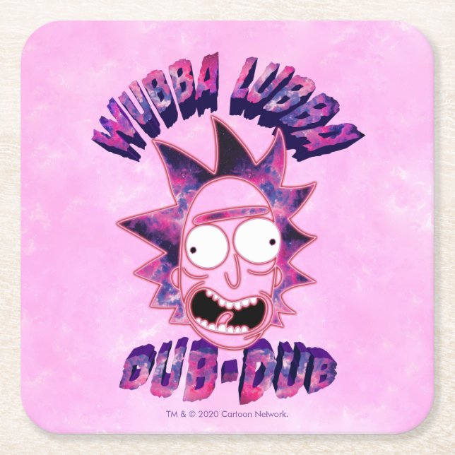 RICK UND MEHR™| Wubba Lubba Dub Rechteckiger Pappuntersetzer (Vorderseite)